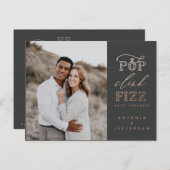 Pop-Party-Party mit Brillanz Einladungspostkarte (Vorne/Hinten)