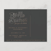 Pop-Party-Party mit Brillanz Einladungspostkarte (Rückseite)