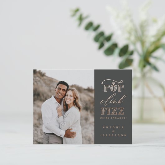 Pop-Party-Party mit Brillanz Einladungspostkarte (Stehend Vorderseite)