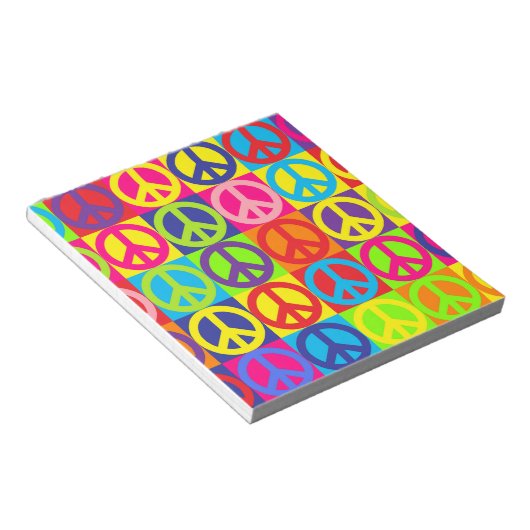 Pop Peace Notizblock (angewinkelt)