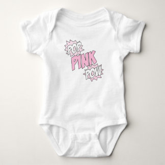 Pop Pink Pow - Baby Jersey Bodysuit (weiß) Strampler