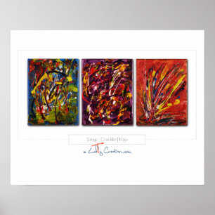 Pop-Plakat des Verschluss-  des Knistern-  Poster