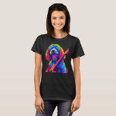 Pop Poodle Dog Guitar T-Shirt (Vorne ganz)