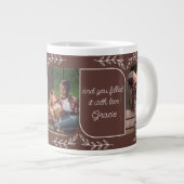 Pop-Pop 3 Vertikales Foto Liebende Worte Personali Jumbo-Tasse (Vorderseite Rechts)