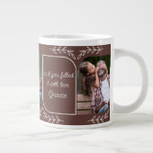 Pop-Pop 3 Vertikales Foto Liebende Worte Personali Jumbo-Tasse (Rechts)