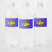 Pop Pop Art Superpower Wasser Flasche Etikett (Flaschen)