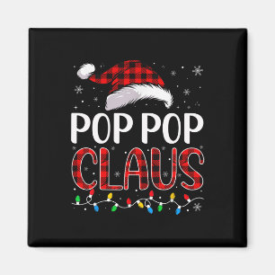 Pop Pop Claus Weihnachtslichter Match Family Xma Magnet