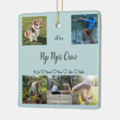 Pop Pop Crew Custom 5 Foto Grid, Green Keramikornament (Links)