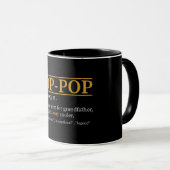 Pop-Pop-Definition des Vaters am Tag Tasse (VorderseiteRechts)