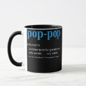 Pop Pop Definition Großvater Vatertag  Tasse (Links)