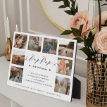 Pop Pop Definition Skript-FotoCollage Keepake Fotoplatte<br><div class="desc">Schicken Sie Ihrem Pop ein personalisiertes Geschenk, das er für immer schätzen wird. Die Plakette ist wie eine Wörterbuchdefinition mit "Pop Pop" entworfen in einem schönen, handgeschriebenen schwarzen Skriptstil. Spezieller personalisierter Foto-Collage-Block für Familien-Fotos, um Ihre eigenen Fotos und Erinnerungen anzuzeigen. Unser Design zeichnet sich durch ein einfaches 8-Foto-Collage-Design aus. Personalisieren...</div>