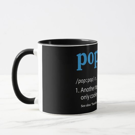 Pop-Pop-Definition Tasse (Links)
