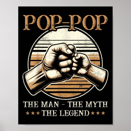 Pop Pop Der Mann der Mythos der Legende - Großvate Poster (Vorne)