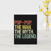 Pop-Pop Der Mann der Mythos Die Legende Väter gebe Karte (Gelbe Blume)