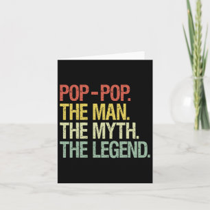 Pop-Pop Der Mann der Mythos Die Legende Väter gebe Karte
