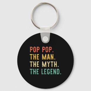 Pop-Pop Der Mensch Myth Legend Vathers Day Vintag Schlüsselanhänger