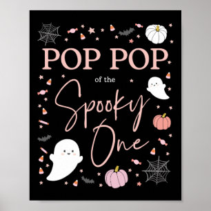 Pop Pop der spöttischen ein Mädchen ersten Geburts Poster