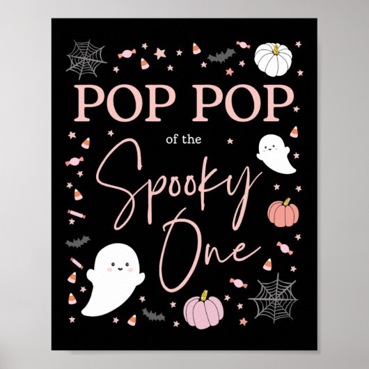 Pop Pop der spöttischen ein Mädchen ersten Geburts Poster (Vorne)