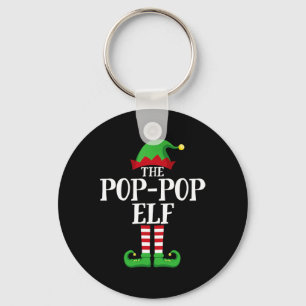 Pop-Pop Elf Matching Familiengruppe Weihnachten Pa Schlüsselanhänger