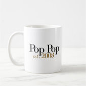 Pop-Pop Est 2008 Kaffeetasse (Links)