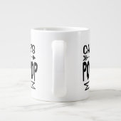 Pop Pop Jumbo Tasse mit Großkindname und -jahr (Rückseite)