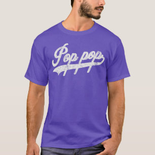 Pop-Pop Retro-Stil für Papa Opa Junge Mädchen Freu T-Shirt