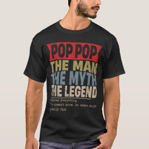 Pop Pop Retro Vatertag T-Shirt