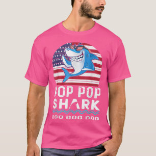 Pop Pop SharkFathers Day Geschenk von Ehefrau Sohn T-Shirt