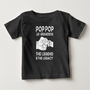 Pop Pop und Enkel das Vermächtnis und das Vermächt Baby T-shirt