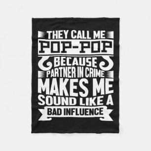 Pop Pop Vater Shirt Valentine Fathine Tag Weihnach Fleecedecke