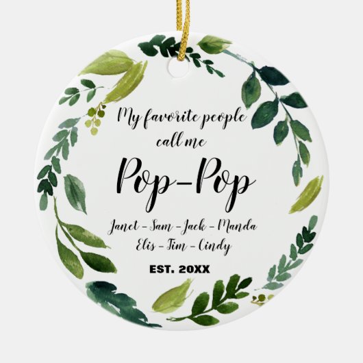 Pop Pop Weihnachtsschmuck (Vorne)