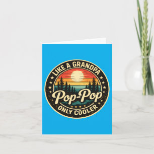 Pop-Pop-wie-ein-Opa-nur-cooler-Vatertag Karte