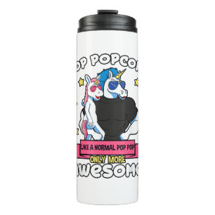 Pop Popcorn 1 Kind Vatertag Pop Pop Einhorn Gra Thermosbecher
