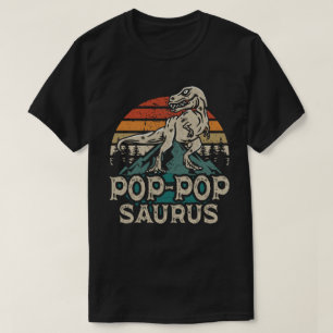 Pop-Popsaurus Dinosaurier Grandpa Saurus Fathers D T-Shirt