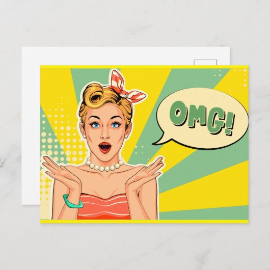 Pop Postkarte (Vorne/Hinten)