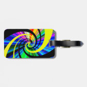Pop psychedelisch gepäckanhänger (Rückseite horizontal)