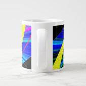 Pop psychedelisch Jumbo-Tasse (Rückseite)