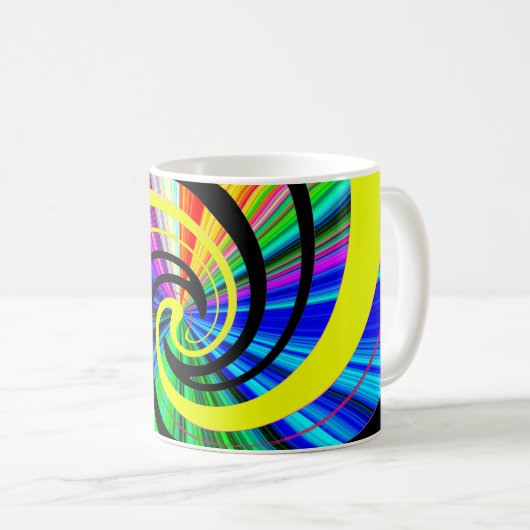 Pop psychedelisch kaffeetasse (VorderseiteRechts)
