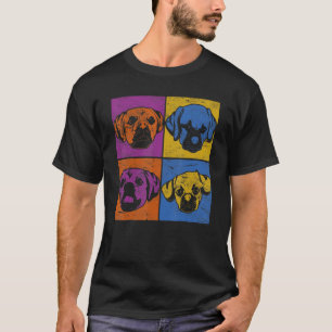 Pop Puggle Eigentümer Hund Tier Haustier Niedlich  T-Shirt