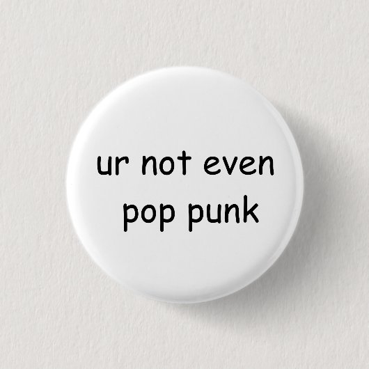 Pop-Punk-Knopf Button (Vorderseite)