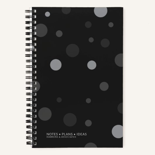 Pop-Punkte-Spiralgestelle Notizblock (Vorderseite)