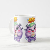 Pop Purpur Kaffeetasse (Vorderseite Links)