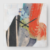 Pop Quirk I Quadratische Wanduhr (Vorderseite)