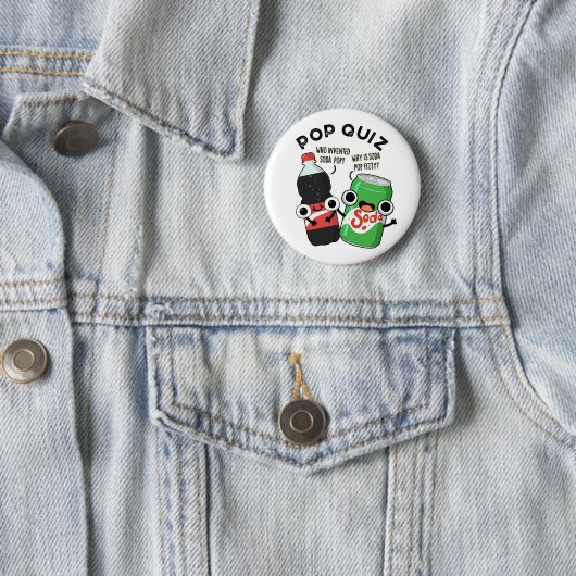 Pop Quiz Funny Soda Pop Puff Button (Beispiel)