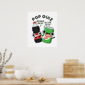 Pop Quiz Funny Soda Pop Puff Poster (Küche)