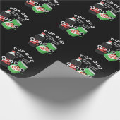Pop Quiz Funny Soda Pop Pun Dark BG Geschenkpapier (Ecke)