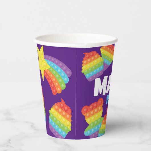 Pop! | Rainbow Birthday Pappbecher (Rechts)