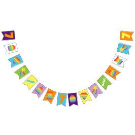 Pop! | Rainbow Birthday Wimpelkette