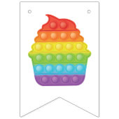 Pop! | Rainbow Birthday Wimpelkette (Zweite Fahne)