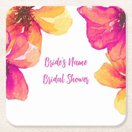 Pop Rechteckiger Pappuntersetzer (Vorderseite)